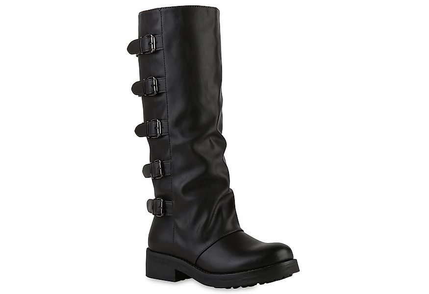 VAN HILL 841837 Stiefel Damen Leicht Gefütterte Bikerstiefel Stiefel Schnal günstig online kaufen