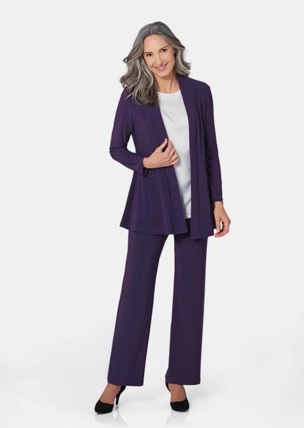 GOLDNER Shirtjacke Leichte Shirtjacke lila mit günstig online kaufen