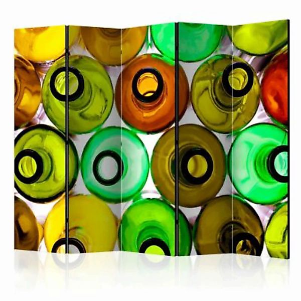 artgeist Paravent bottles (background) II [Room Dividers] mehrfarbig Gr. 22 günstig online kaufen