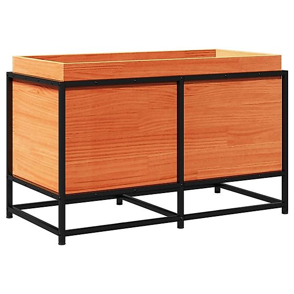 vidaXL Pflanzkübel Wachsbraun 80x40x50 cm Massivholz Kiefer 847030 günstig online kaufen