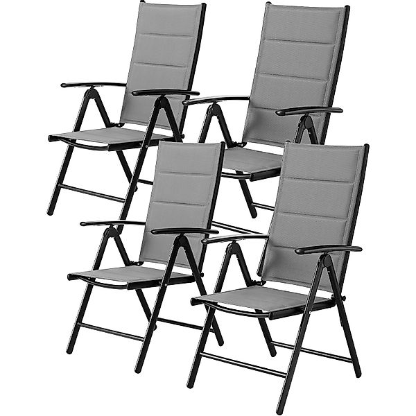 TLGREEN Gartenstuhl Hochlehner Klappbar,2er Set Aluminium günstig online kaufen