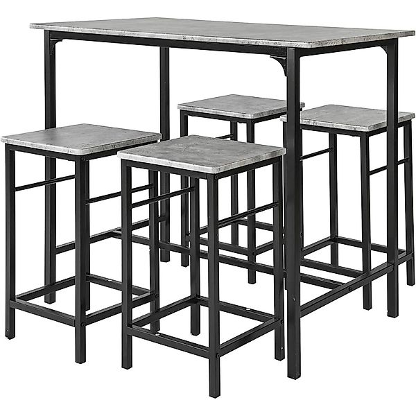 SoBuy Bartisch OGT11, Bartisch Set 5-teilig günstig online kaufen