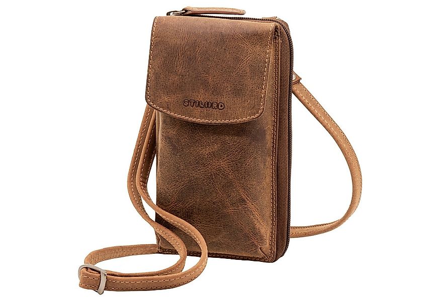 STILORD Geldbörse "Jule" Leder Handytasche Geldbeutel mit Handyfach RFID Sc günstig online kaufen