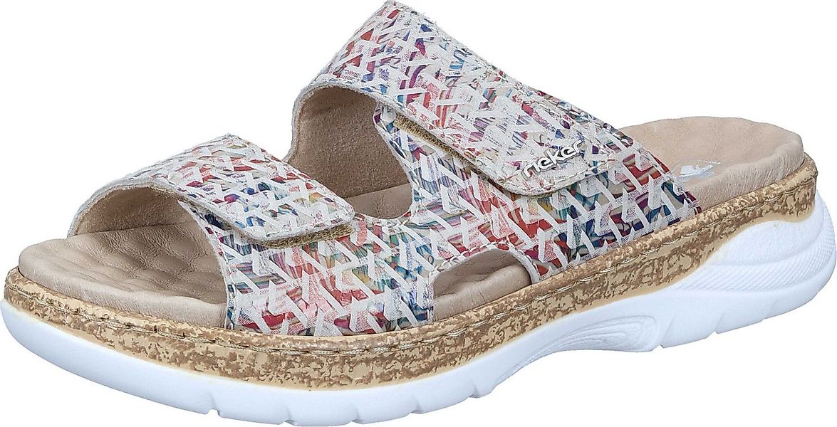 Rieker Pantoletten Pantolette aus Nubukleder günstig online kaufen