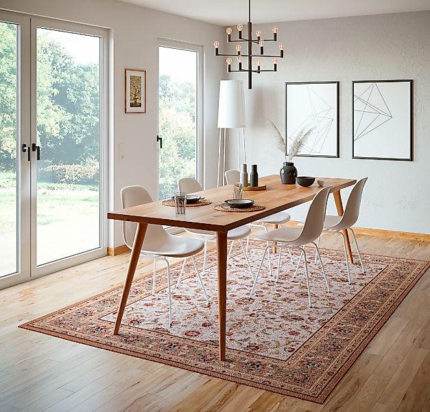 THEKO Wollteppich "Dolna - 808" rechteckig 10 mm Höhe Kurzflor, reine Wolle günstig online kaufen