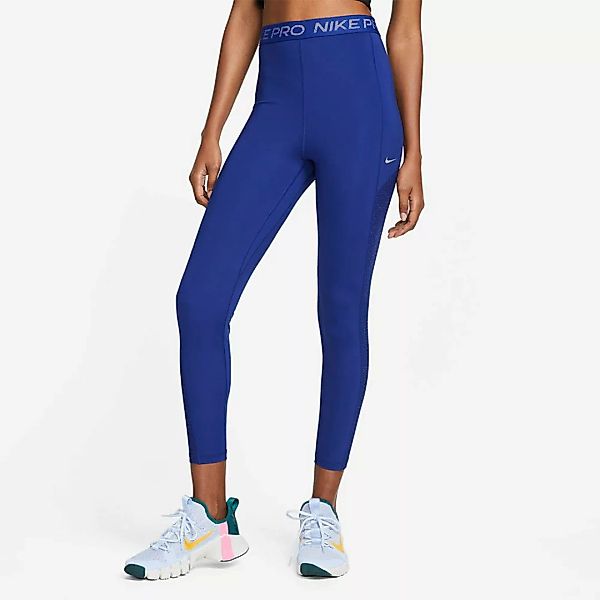 Nike Pro Dri Fit High-rise 7/8 Leggings XS Deep Royal Blue / Particle Grey günstig online kaufen