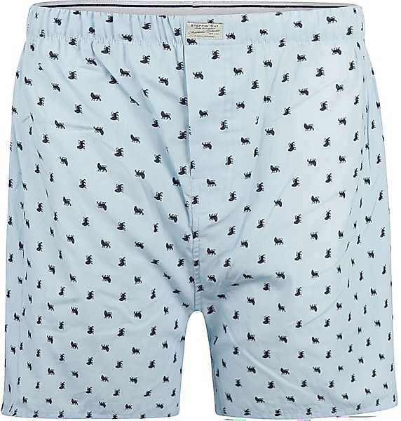 Steppin' Out Boxershort Druck Löwe Hellblau - Größe L günstig online kaufen