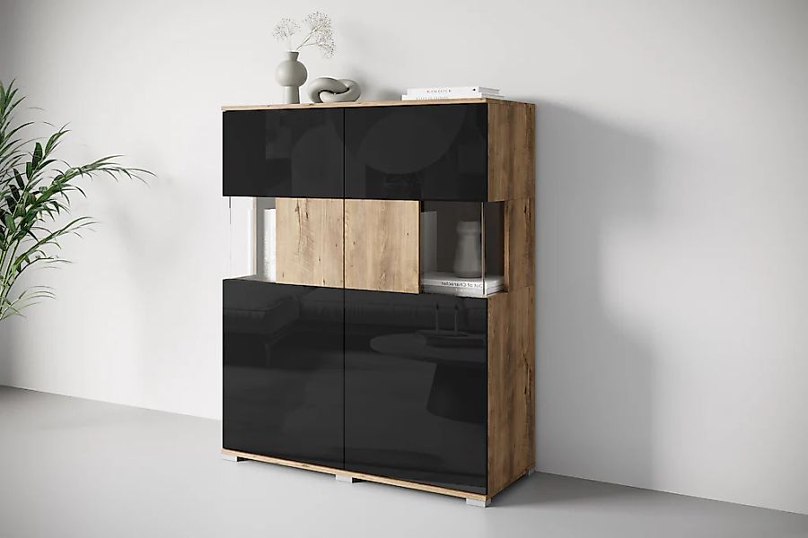 INOSIGN Highboard "Kenia", (1 St.), Modernes Highboard mit Glastüren, Breit günstig online kaufen