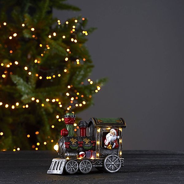 LED-Dekoleuchte Loke, Weihnachtsmann im Zug günstig online kaufen