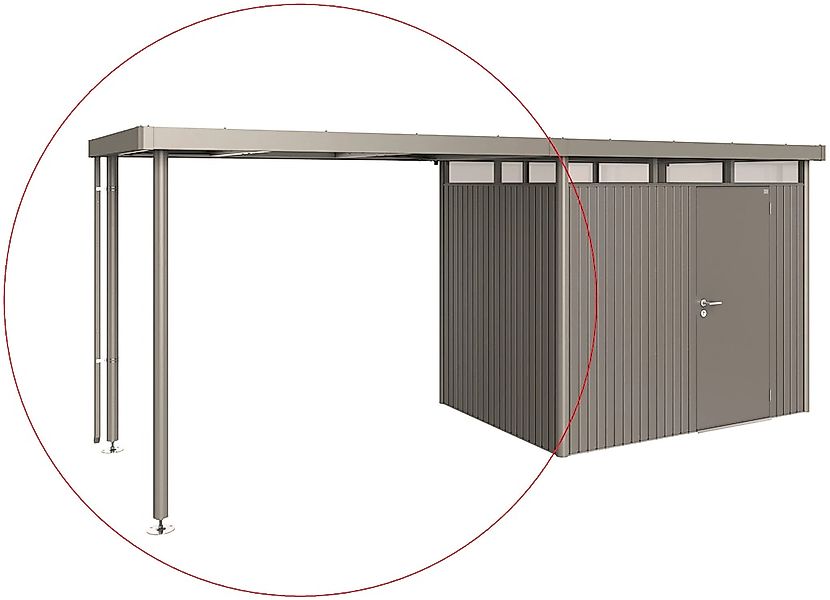Biohort Gerätehaus-Anbaudach quarzgrau-metallic günstig online kaufen