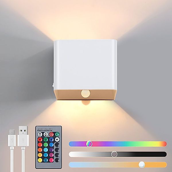 Sunicol Wandleuchte Akku LED Wandleuchte mit günstig online kaufen