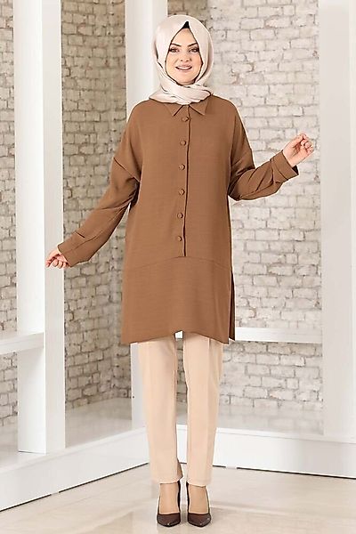 Modavitrini Longtunika Lockere Hijab-Tunika mit Knopfdetail günstig online kaufen