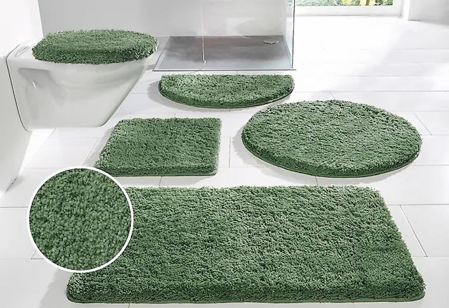 my home Badematte »Sanremo, Badvorleger, Badezimmer Teppich, sehr weich«, r günstig online kaufen