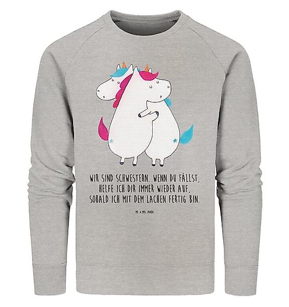 Mr. & Mrs. Panda Longpullover Einhörner Umarmen Größe S - Heather Grey - Ge günstig online kaufen
