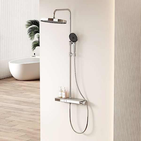 EMKE Duschsystem Thermostat Duschset mit Thermostatische günstig online kaufen