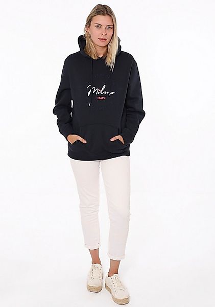 Zwillingsherz Kapuzensweatshirt mit "Amore"-Schriftzug und Herzchen am Rück günstig online kaufen