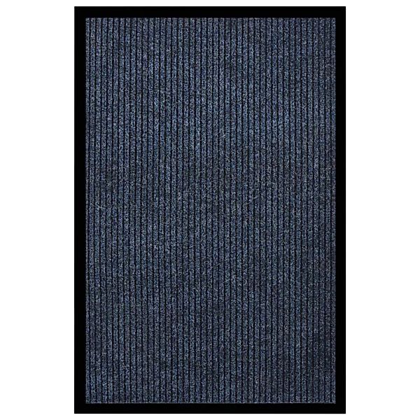 Fußmatte Gestreift Blau 80x120 Cm günstig online kaufen