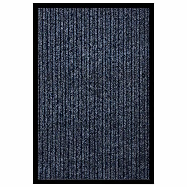 Fußmatte Gestreift Blau 80x120 Cm günstig online kaufen