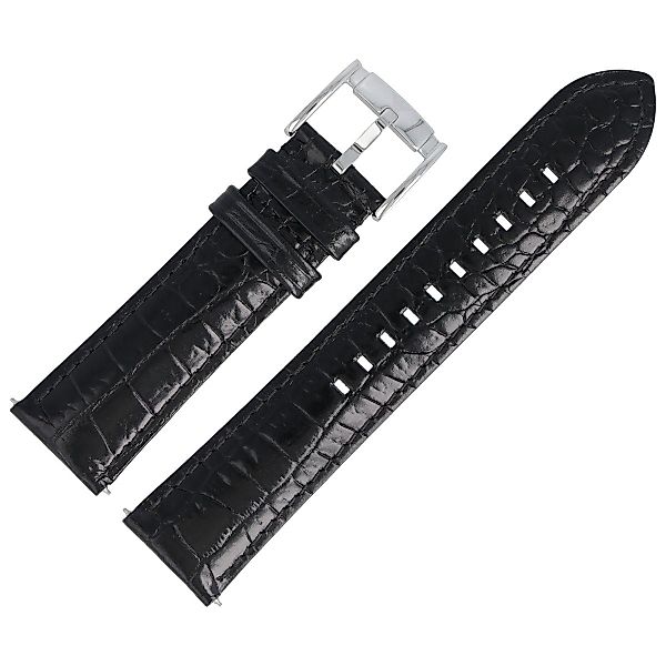 Emporio Armani Uhrenarmband 22mm Leder Schwarz günstig online kaufen