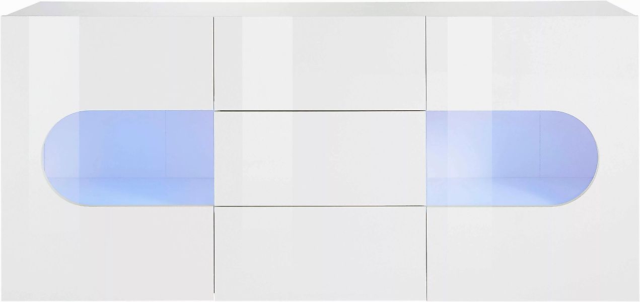 INOSIGN Sideboard Real,Vitrine,Kommode,Schrank, komplett hochglanz lackiert günstig online kaufen