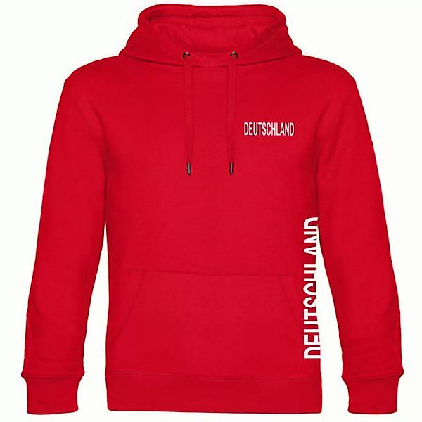 multifanshop Kapuzensweatshirt Deutschland - Brust & Seite - Hoodie günstig online kaufen