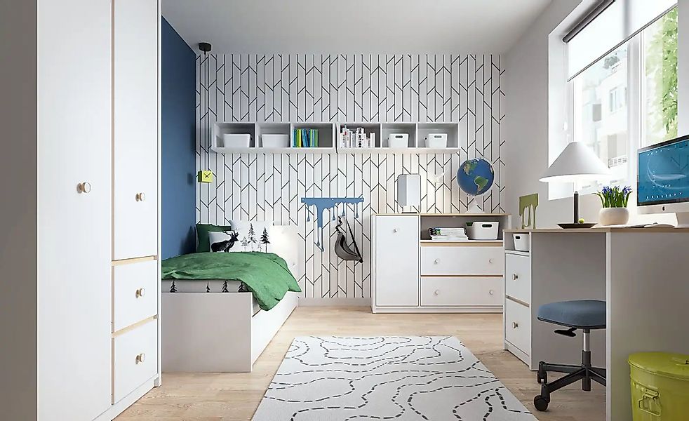 Kleiderschrank  Todi ¦ weiß ¦ Maße (cm): B: 85 H: 190 T: 58.0 Schränke > Kl günstig online kaufen
