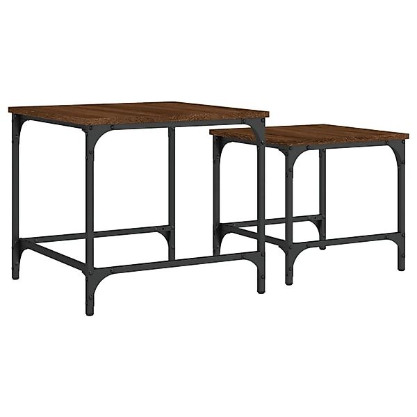 vidaXL Couchtisch Satztische 2 Stk. Braun günstig online kaufen