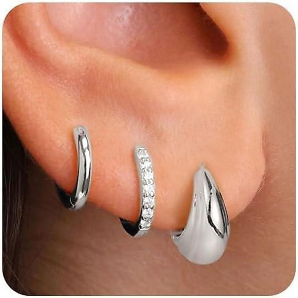 LuxusKollektion Schmuckset Ohrringe Silber 925 14K günstig online kaufen