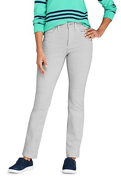 Farbige Shaping Jeans EcoVero, Straight Fit High Waist, Damen, Größe: 42 30 günstig online kaufen