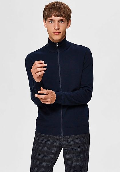 SELECTED HOMME Strickjacke "SLHBERG FULL ZIP CARDIGAN NOOS" günstig online kaufen