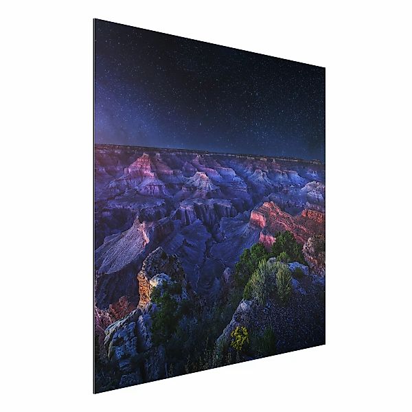 Alu-Dibond Bild - Quadrat Grand Canyon Night günstig online kaufen