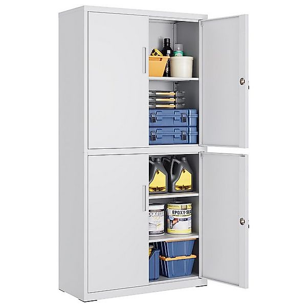 SONGMICS Aktenschrank Mehrzweckschrank, Büroschrank, 40 x 80 x 180 cm, vers günstig online kaufen