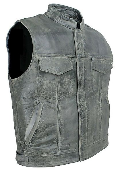Alpha Speeds Lederweste Herren ANARCHY KLASSIKER Motorrad/Biker in Retro/Vi günstig online kaufen