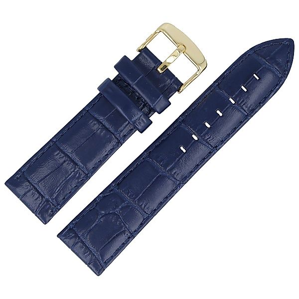MARBURGER Uhrenarmband 28mm Leder Alligator Prägung günstig online kaufen