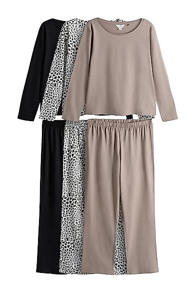 The Set Pyjama The Set Jersey-Langarm-Schlafanzüge, 3er-Pack (6 tlg) günstig online kaufen
