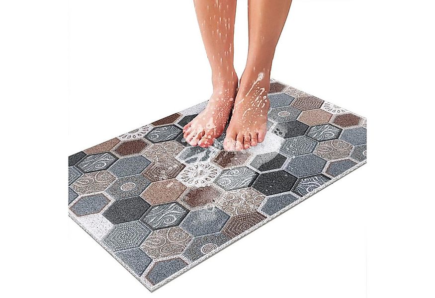 Auledio Duschmatte rutschfest Weich Komfort Sicherheits Badematte mit Ablau günstig online kaufen