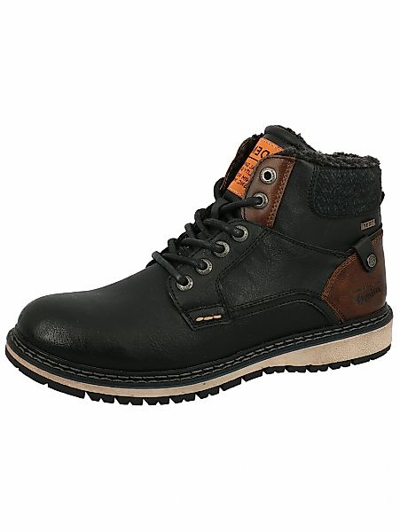 TOM TAILOR Schnürstiefelette "Tom Tailor Stiefelette Lederimitat/Textil" günstig online kaufen