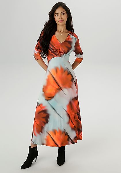 Aniston SELECTED Midikleid mit Smok-Details - günstig online kaufen