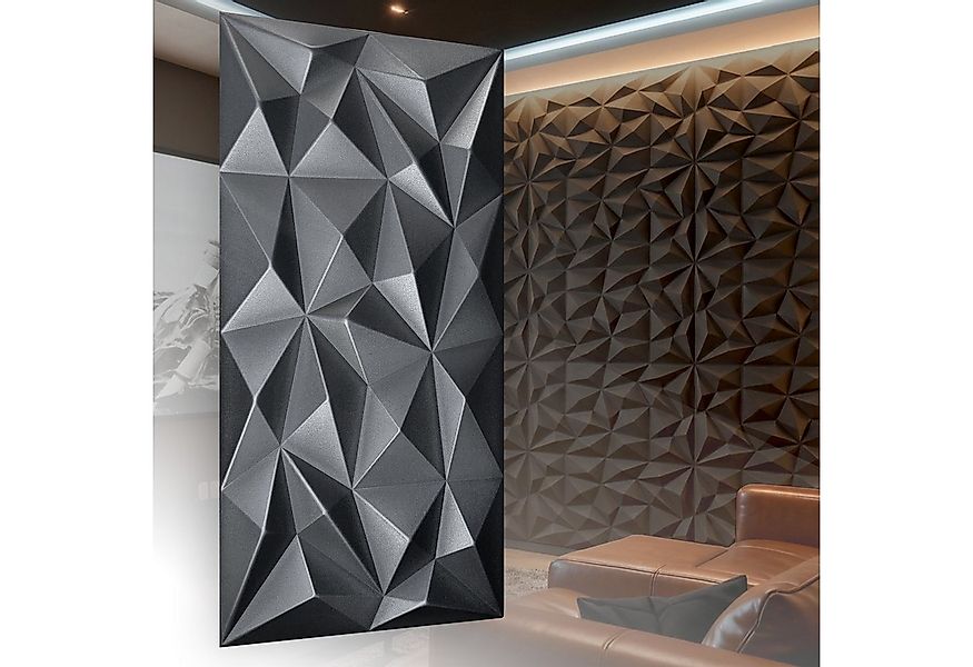 IKHEMalarka 3D Wandpaneel aus Polystyrol Styropor XPS, BxL: 50,00x100,00 cm günstig online kaufen