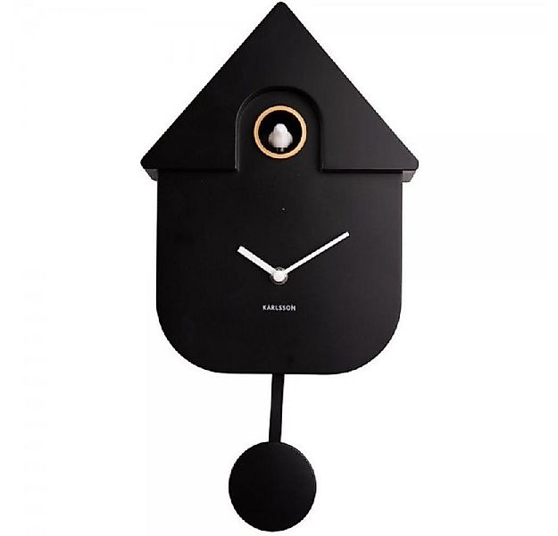 Karlsson Uhr Kuckucksuhr Wall Clock Modern Cuckoo Schwarz (41cm) günstig online kaufen