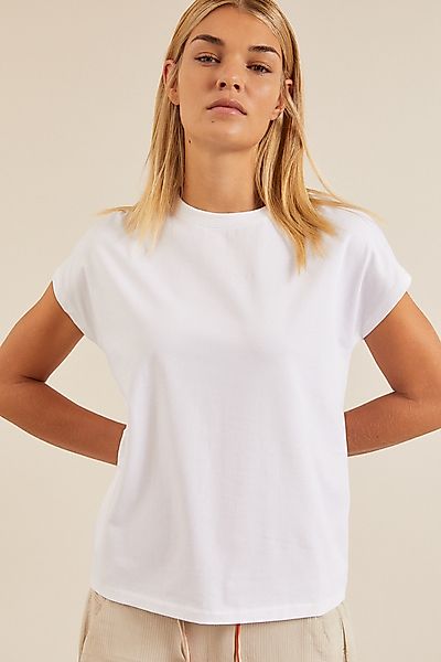 Shirt Mit Überschnittener Schulter Aus Bio-baumwolle Gots günstig online kaufen
