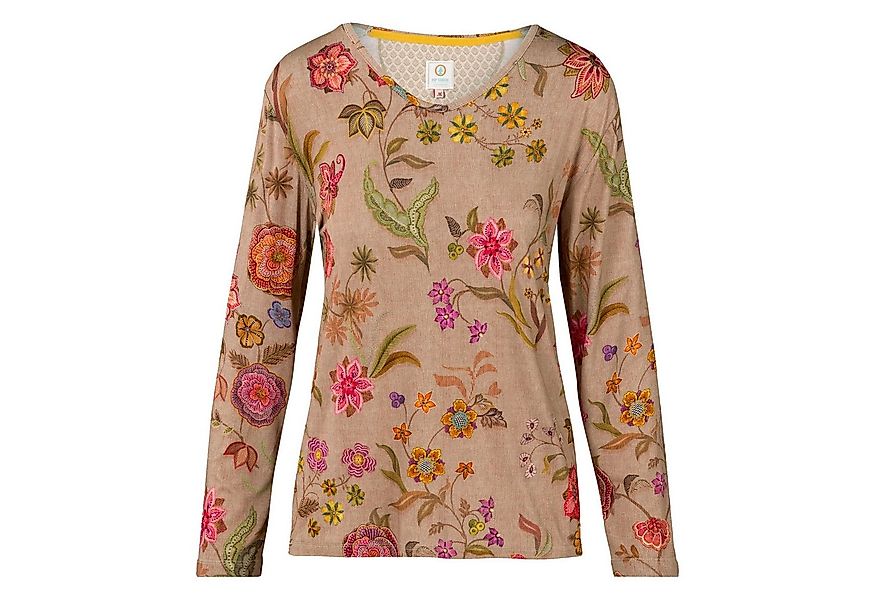 PiP Studio Langarmshirt Trice Long Sleeve Top Flower mit floralem Muster günstig online kaufen