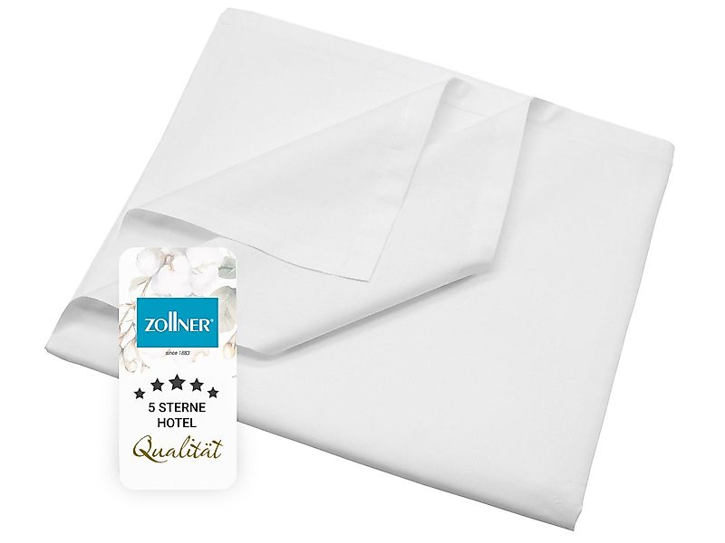 ZOLLNER Betttuch, Linon, Gummizug: ohne, (1 günstig online kaufen