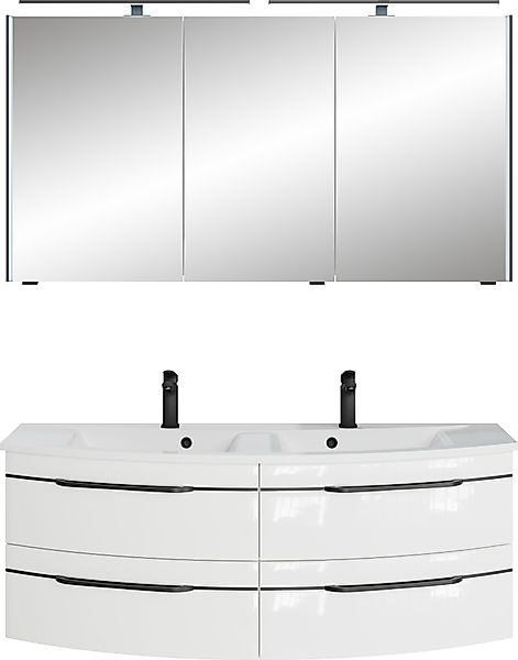 Saphir Badmöbel-Set »Badezimmer-Set 133,2 cm breit, inkl. Türdämpfer, 3 Tür günstig online kaufen