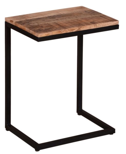 MR.DEKO Beistelltisch Mangoholz Materos 40x30x70 cm günstig online kaufen