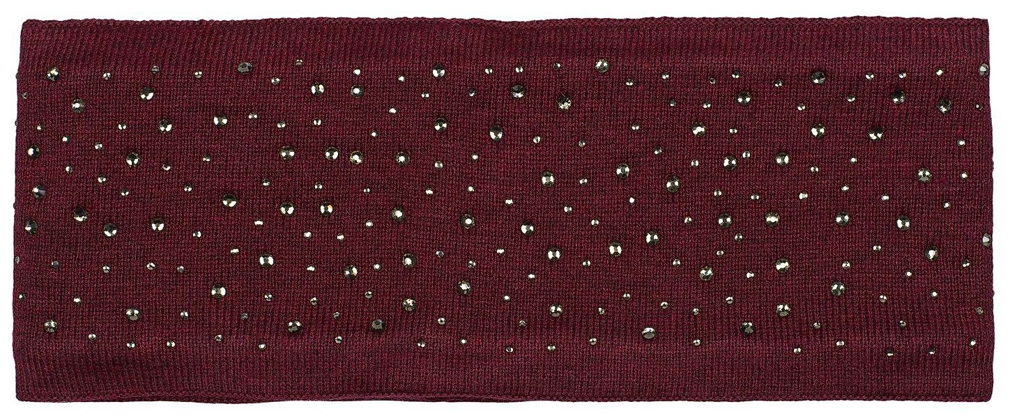 styleBREAKER Stirnband Feinstrick Stirnband mit Strass günstig online kaufen