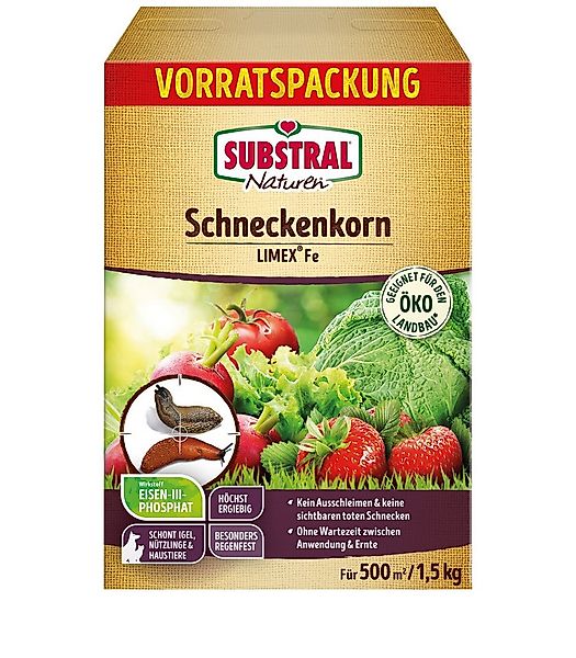 Substral Pflanzendünger Schneckenkorn 1,5 kg Nacktschnecken Schutz Granulat günstig online kaufen