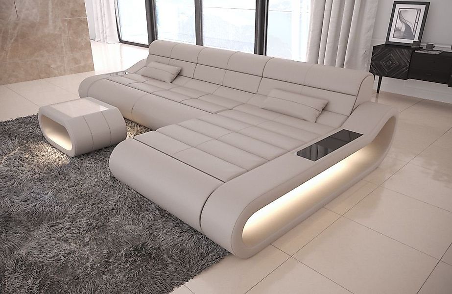 Sofa Dreams Ecksofa Ledercouch Ledersofa Concept günstig online kaufen