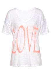 Vivance V-Shirt mit Neonprint, T-Shirt, Strandshirt günstig online kaufen