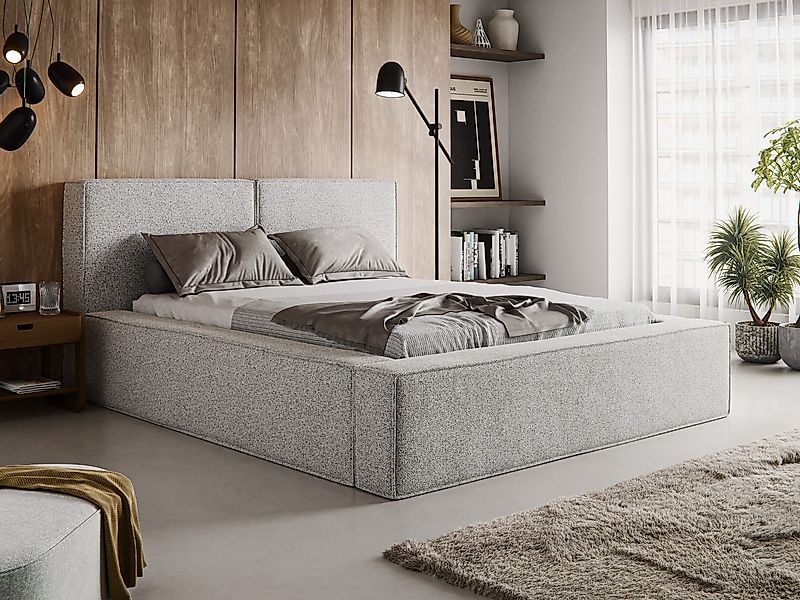 thematys Polsterbett mit Bettkasten, Stauraumbett, Bouclé günstig online kaufen